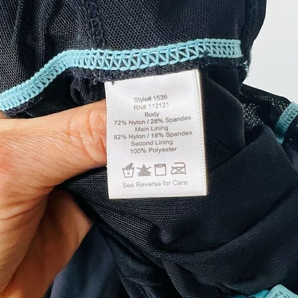 Sara Blakely Spanx Assets Black Halter One-Piece Swimsuit Dress - Picture 11 of 13